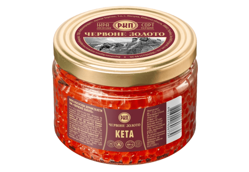 Червона ікра кети, Червоне Золото, 500г