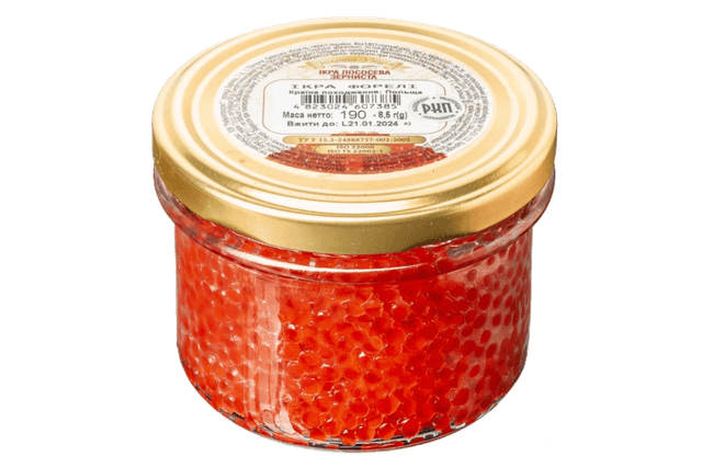 Червона ікра форелі, Золота Унція, 190г